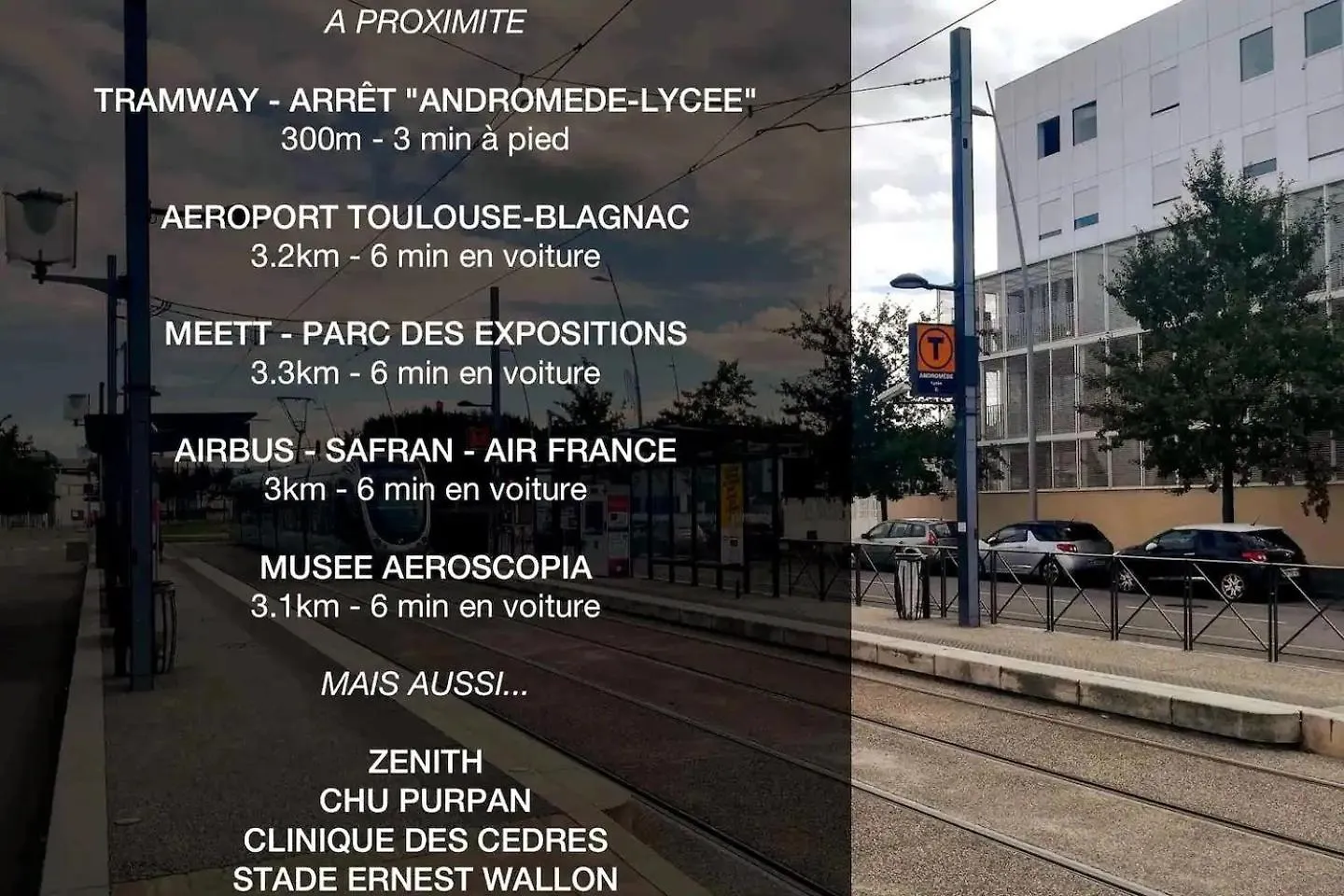 Apartmán Appartement 2 Chambres Cosy Proche Aeroport Et Meett Au Pied Du Tram Blagnac